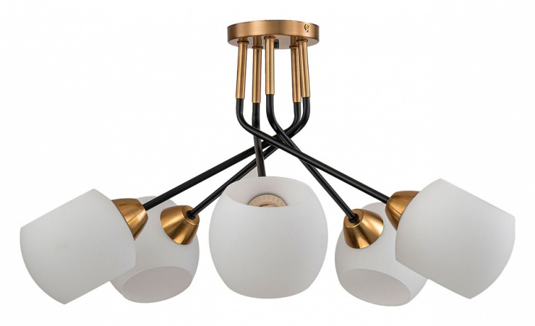 Люстра на штанге Escada Bond 2113/5P Copper/Black 