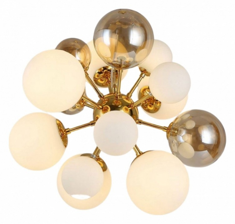 Подвесная люстра LUMINA DECO Galaksida LDP 8565-10/16 GD+TEA 