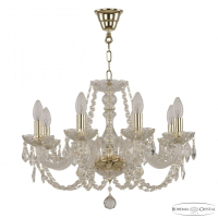 Подвесная люстра Bohemia Ivele Crystal 101 101/8/195 G Leafs