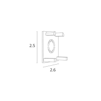 Заглушка для накладного шинопровода Arte Lamp Optima-Accessories A741133