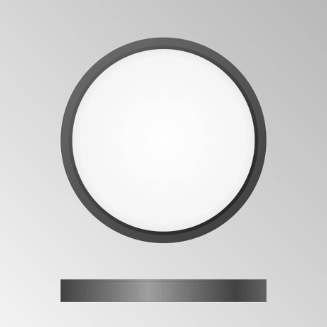 Светодиодный настенно-потолочный ультратонкий светильник Citilux Бейсик CL738181V Черный 