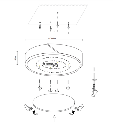 Накладной светильник Velante Velante 445-207-01 