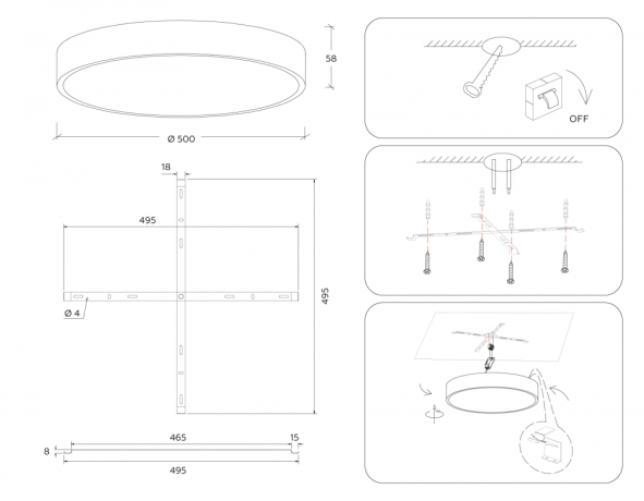 Накладной светильник Ambrella Light FV FV5531 