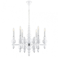 8260/6 MODERNI LN26 белый/хром, металл Люстра E14 6*40W 220V NANA LUMION