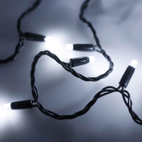10м. Уличная гирлянда нить холодный свет Ardecoled 230V ARD-String-Classic-10000-Black-100Led-Flash White (25797)