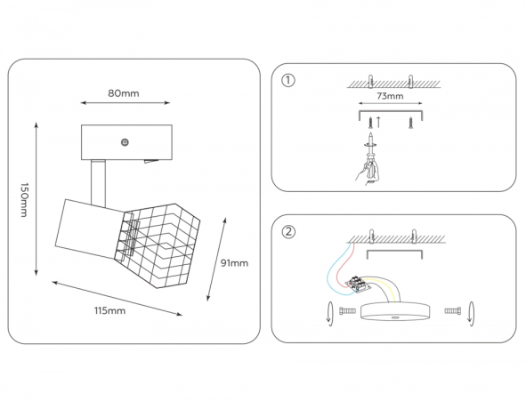 Спот с 1 лампочкой Ambrella light TR8626+Lamps 