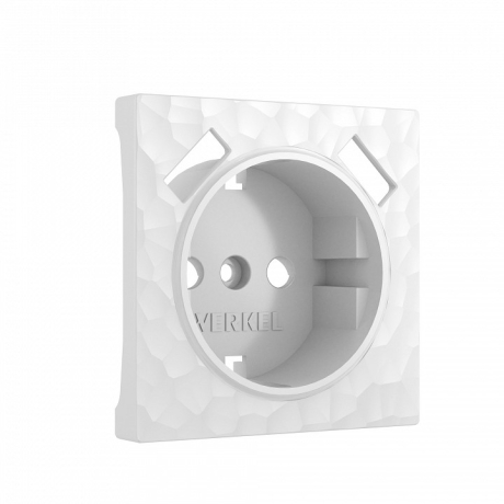 Накладка для розетки с заземлением и 2хUSB Werkel Hammer белый W1279501
