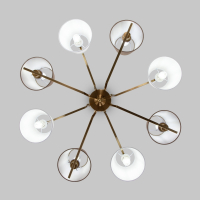 Люстра на штанге с тканевыми абажурами Eurosvet Ozark 60149/8 (a064981)