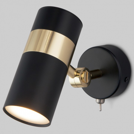 Бра Eurosvet Viero 20096/1 черный/золото 