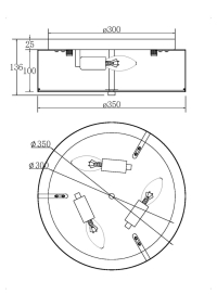 Накладной светильник Maytoni Ripple MOD096CL-03CH