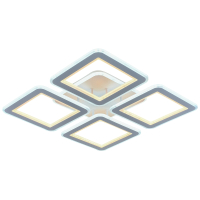 Светодиодная люстра с ПДУ Profit Light 8009/4 WHT 166W+128W BL+YL