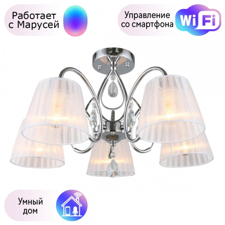 Люстра с поддержкой Маруси потолочная Omnilux OML-56607-05-M 