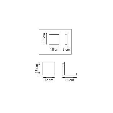 Бра с полкой Lightstar Muro 808517 