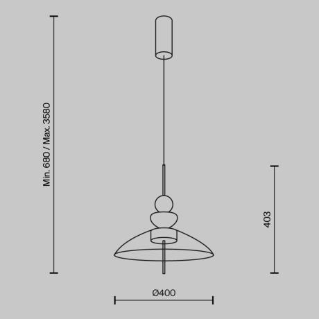 Подвесной светильник Maytoni Bangkok MOD185PL-L11B3K3 