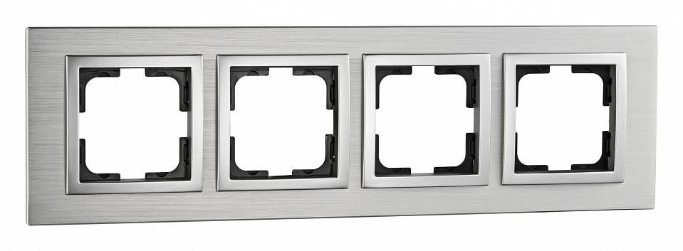 Рамка на 4 поста Mono Electric Style Aluminium 107-800000-163 