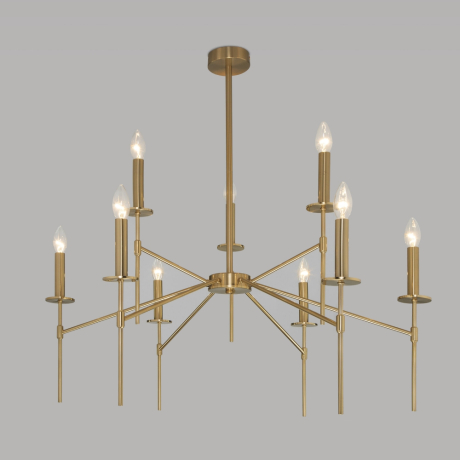 Люстра на штанге Eurosvet Anders 60142/9 латунь 