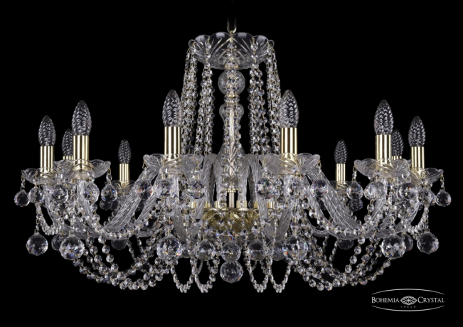 1402/12/300/G/Balls Подвесная люстра Bohemia Ivele Crystal