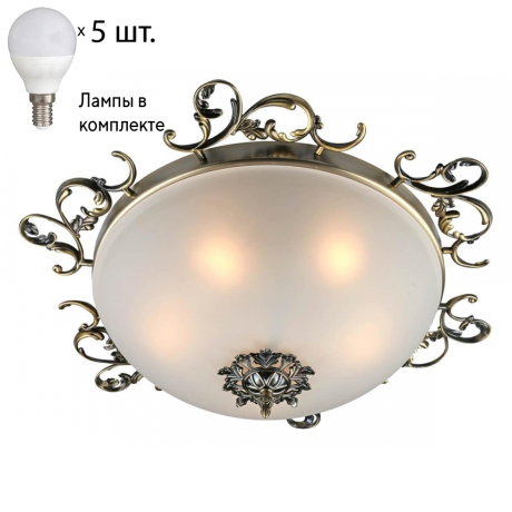 Люстра потолочная с лампочками Omnilux OML-76507-05+Lamps 