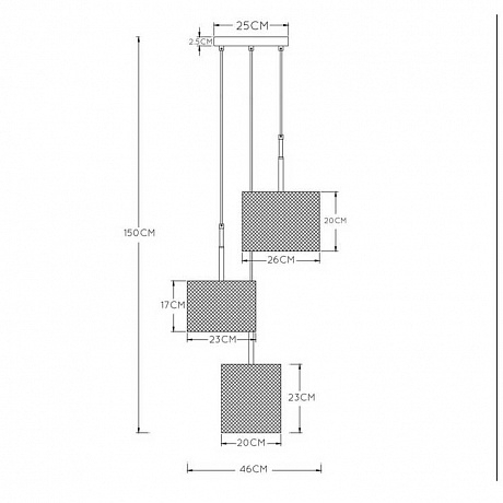 Подвесной светильник Lucide Baskett 45459/03/30 