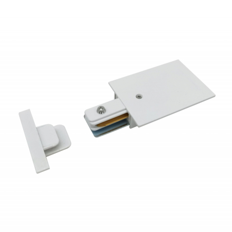 Боковое питание и заклушка для однофазного встраиваемого шинопровода Elektrostandard TRPF-1-WH 