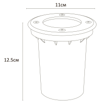 Тротуарный светильник Arte Lamp Piazza A6017IN-1SS