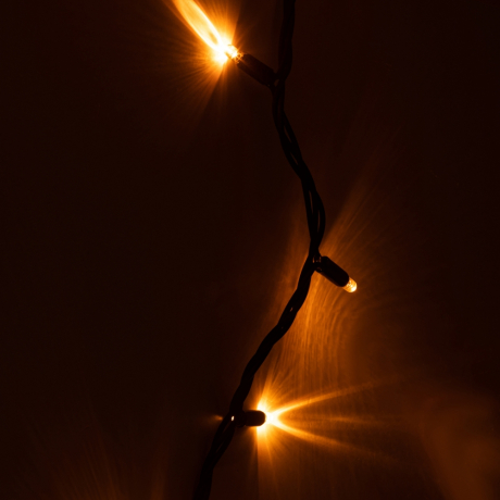 2*0,7м. Гирлянда бахрома желтый Эра ERAPS-BZ1 100LED IP65 (Б0060545)