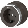 Розетка с заземлением Werkel Vintage (мокко матовый/хром) W5871052