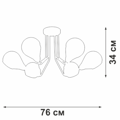 Потолочная люстра Vitaluce V4869 V4869-9/6PL 
