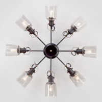 Потолочная люстра Eurosvet Astor 70111/8 черный (a047619)