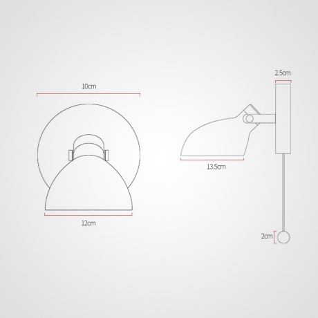 Бра Onder Pink Switch ImperiumLoft ONDER01 (204446-26) 