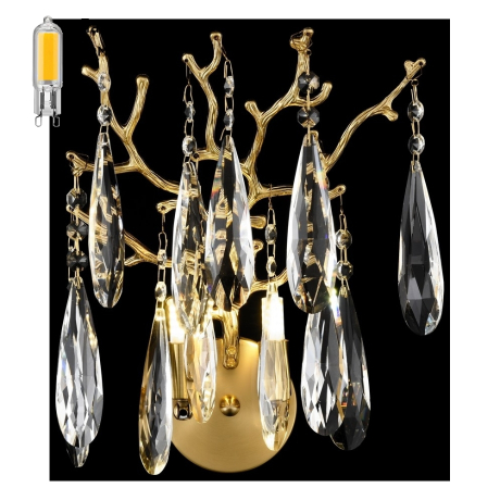 Светильник на стену с Led лампочками в комплекте Velante 186-501-02+Lamps 