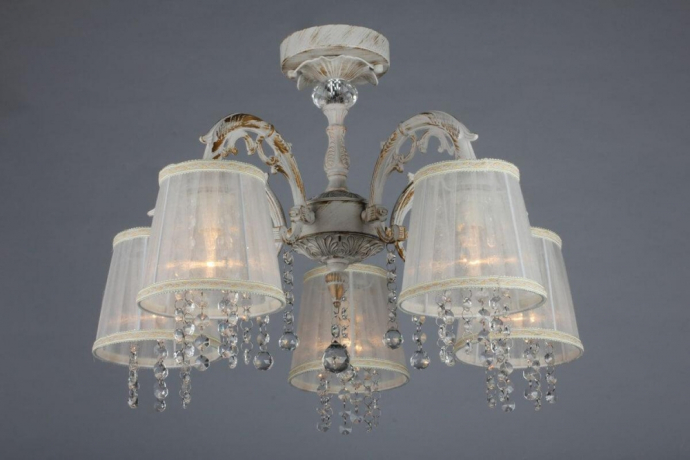 Люстра с поддержкой Алисы потолочная Omnilux OML-30007-05-A 