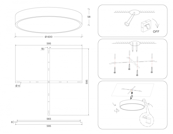 Накладной светильник Ambrella Light FV FV5537 