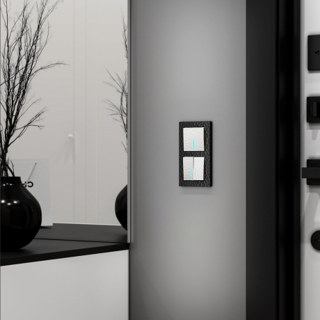 Выключатель одноклавишный с подсветкой без рамки Werkel Hammer белый W1210101