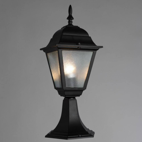 Уличный ландшафтный фонарь с лампочкой Arte lamp A1014FN-1BK+Lamps