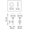 Бра Lightstar Globo 813611 