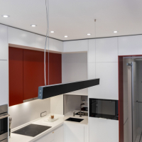 Линейный подвесной светильник Elektrostandard LSG-01-1-8*103-3000-MSh черная шагрень 103см 20Вт 3000К (a042948)