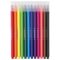 Нарушена упаковка!  <203571> Фломастеры ЮНЛАНДИЯ 12 цветов, "ЗООПАРК", трехгранные, вентилируемый колпачок, 151425 (151425)