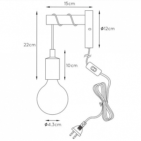 Бра Lucide Paulien 08227/01/66 