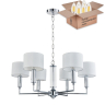 Подвесная люстра с лампочками Favourite Laciness 2607-6P+Lamps E14 Свеча 