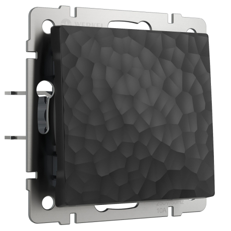 Выключатель одноклавишный без рамки Werkel Hammer черный W1210008