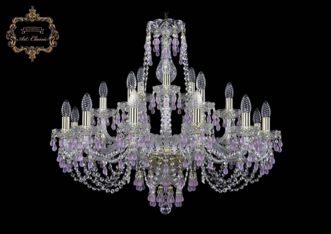 Подвесная люстра Bohemia Art Classic 11.24 11.24.12+6+3.300.Gd.V7010 