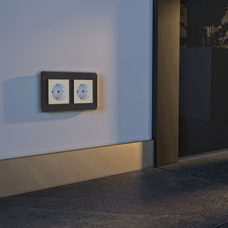 Розетка с подсветкой (айвори матовый) W1171462 Werkel 