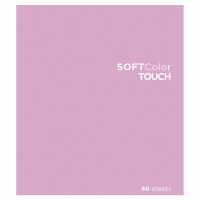 Нарушена упаковка!  <386435> Тетрадь А5 48 л., ПЗБМ, скоба, клетка, Soft Touch, брайль 3D, "СофтКолорТач", микс в спайке, 28213 (404459)