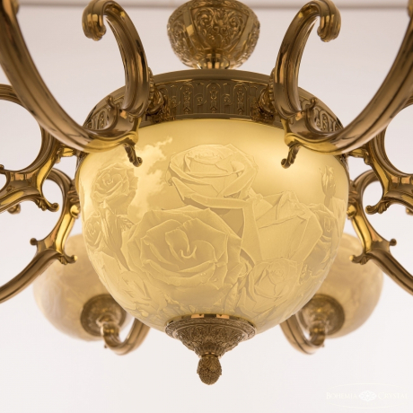 Люстра Bohemia Ivele Crystal 72213P/8/210 G P1 U Rose 