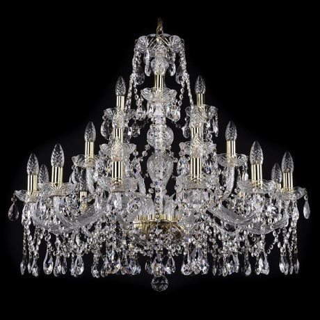 1413/12+6+3/300/G Подвесная люстра Bohemia Ivele 