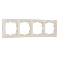 Рамка на 4 поста (слоновая кость, basic) Werkel W0042003