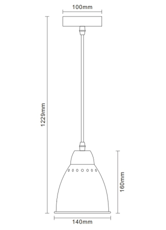 PL-430S-1  С02 Светильник подвесной Camelion 13081 