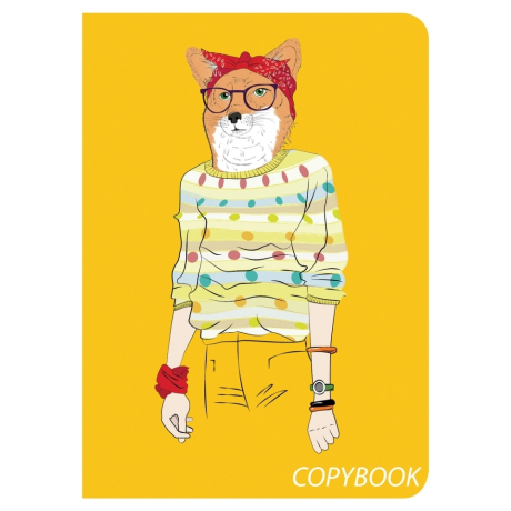 Нарушена упаковка!  <287892> Тетрадь 60 л. в клетку обложка SoftTouch, бежевая бумага 70 г/м2, сшивка, В5 (179х250 мм), FOXY, BRAUBERG, 403815 (403815)