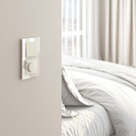 Терморегулятор электромеханический для теплого пола (айвори матовый) W1151162 Werkel 